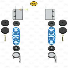 Hjelpefjærer Ford Ranger / VW Amarok '23- (bak), uten LED-lys