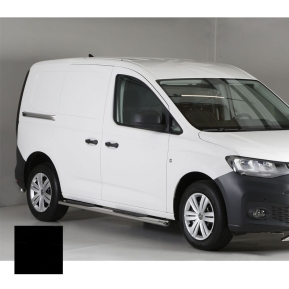 Stigtrinn m/step, Volkswagen Caddy '21-, (SWB/Kort akselavst.), oval, sort