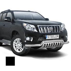 Støtfanger Rør Nedre, TOYOTA LAND CRUISER 150 2010 - 2013, d70mm, sort