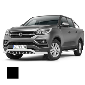 Støtfanger Rør Nedre, SSANGYONG MUSSO 2018 -, d70mm, sort