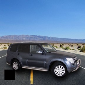 Stigtrinn, MITSUBISHI PAJERO 2007 - 2014 -, d70mm, sort