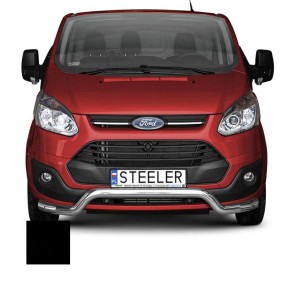 Støtfanger Rør Nedre, FORD TRANSIT CUSTOM 2012 - 2018, d70mm, sort