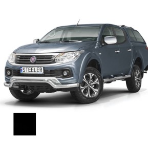 Støtfanger Rør Nedre, FIAT FULLBACK 2015 -, d70mm, sort