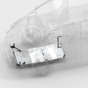 Skid plate, set, AL Ford Transit 19+