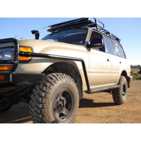 arb side rails & steps, Landcruiser 80, GXL+VX