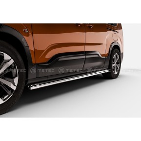 Side prot. bar, ø60mm, pol. wheelbase L1 Citroen Berlingo / Partner 18+