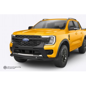 Spoilerbar ø60mm, Ford Ranger, VW Amarok '23- (sort)