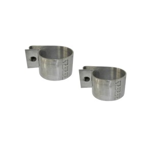 Lykteklammer 60 mm, polert rustfritt (par)