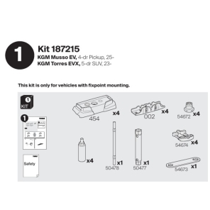 Thule kit KGM Musso EV / Torres EVX