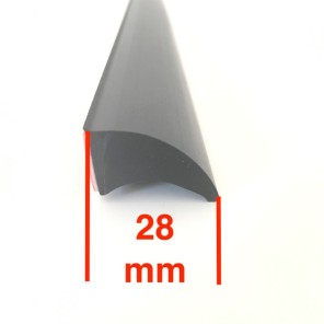 Universal rubber flare 28mm, 1x150cm