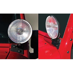 Lysbraketter for a-stolpe Jeep JK 07-17