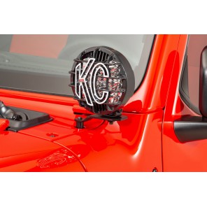 KC Lysbraketter for a-stolpe Jeep JL /JT 2018-21