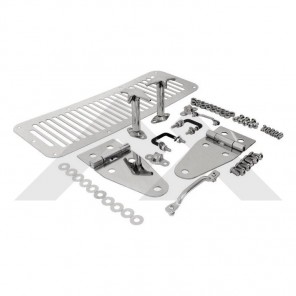Hood set, stainless CJ 1978-86, YJ 1987-1995
