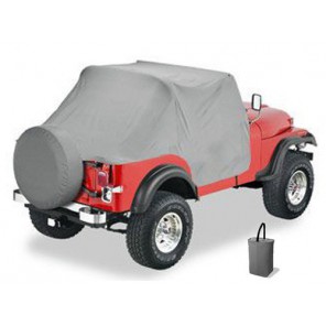 Trial Cover grå, CJ7 - tidlig YJ