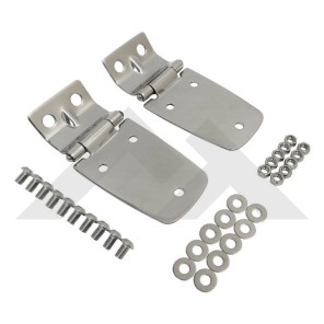 Panserhengsler Jeep TJ, polert rustfritt